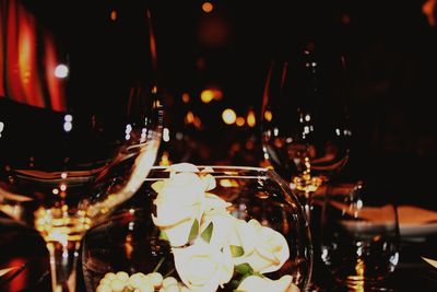 Close-up of wine glass