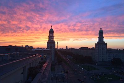 Dramatic sky at sunset