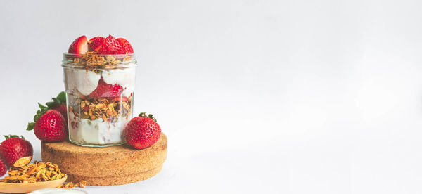 Strawberries in jar