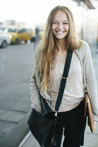 Smiling young woman