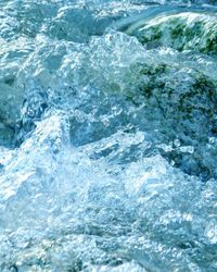 High angle view of swimming pool in sea