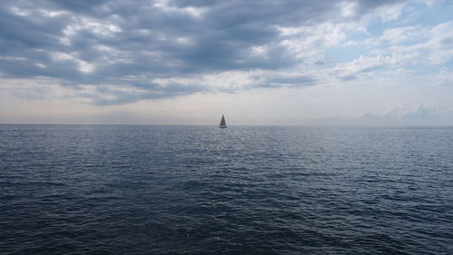 Scenic view of sea against sky