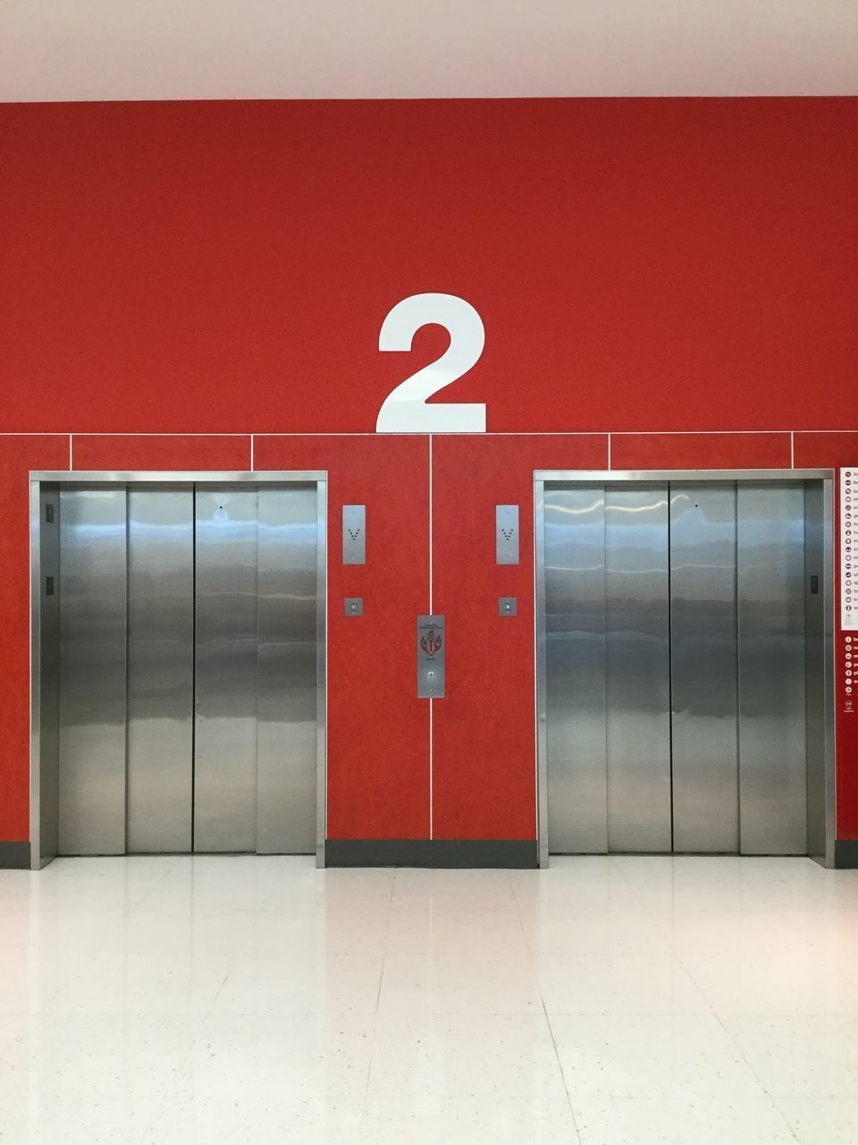 RED DOOR WITH TEXT ON WALL