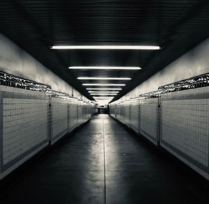 Empty subway tunnel