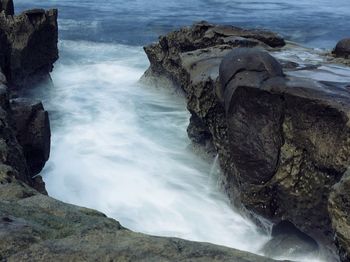 Rocks on sea shore