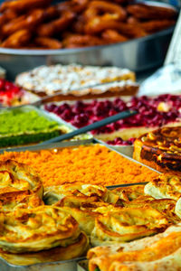 Close-up of food for sale at market stall