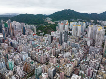 High angle view of cityscape