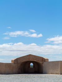 View of fort against cloudy sky