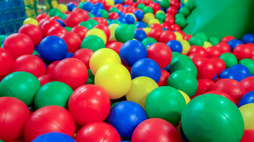 Full frame shot of multi colored balls