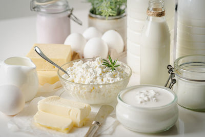 Close-up of food on table