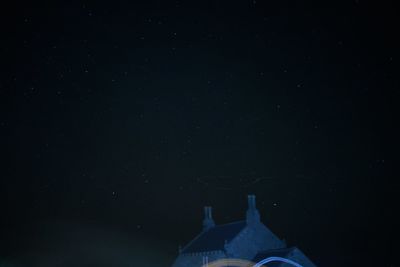 Scenic view of star field against sky at night