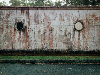 Close-up of closed door