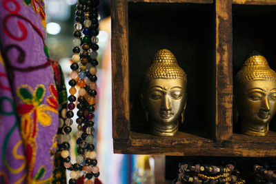 Close-up of buddha statue