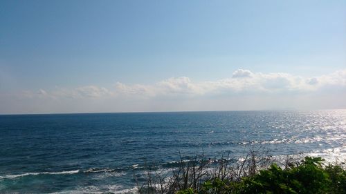 Scenic view of sea against sky