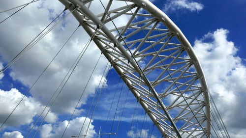 Low angle view of ferris wheel against sky