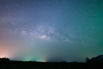 Scenic view of sky at night