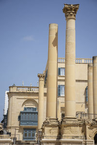 Low angle view of building against sky