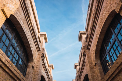 Low angle view of buildings against sky