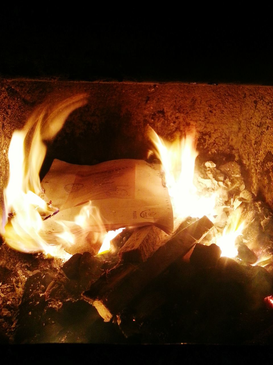 flame, burning, heat - temperature, fire - natural phenomenon, bonfire, glowing, campfire, fire, heat, firewood, motion, night, indoors, light - natural phenomenon, orange color, close-up, dark, long exposure, illuminated, no people