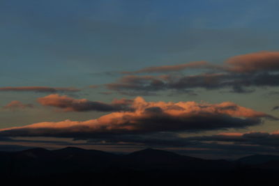 Low angle view of dramatic sky