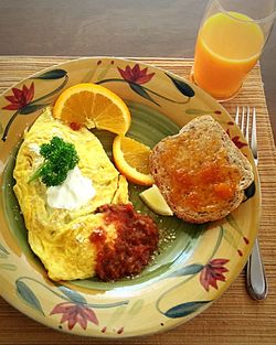 Close-up of served food