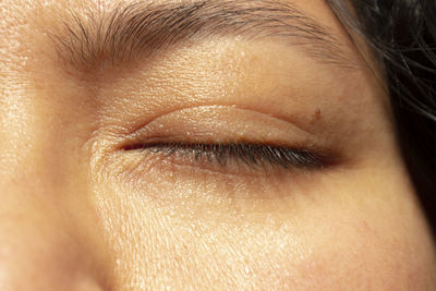 Close-up portrait of woman