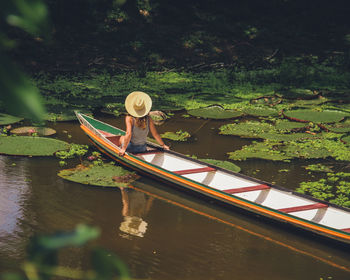 Boat in lake