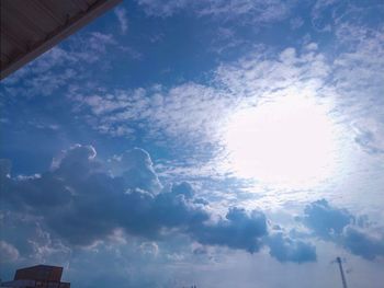 Low angle view of clouds in sky