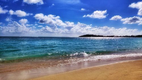 Scenic view of sea against sky