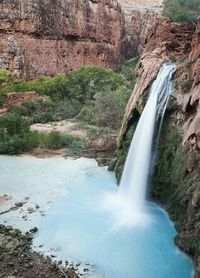 River flowing through rocks