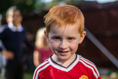 Portrait of smiling boy