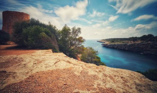 Scenic view of sea against sky