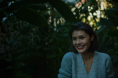 Portrait of woman smiling