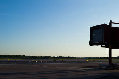 View of road against clear sky