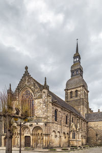 The construction of st sauveur basilica was commissioned around 1120, dinan, france.