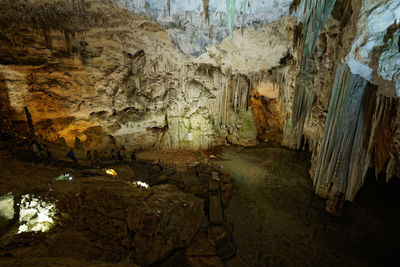 Abandoned building in cave