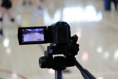 Close-up of camera