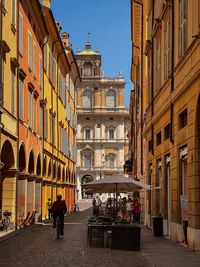 Walking in the streets of modena