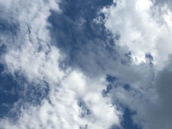 Low angle view of cloudy sky