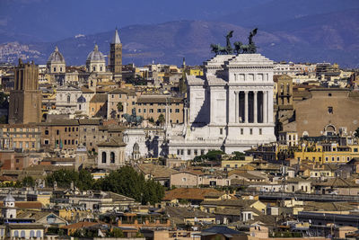 Panoramic view from belvedere del gianicolo - rome, italy