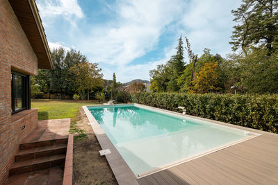 Scenic view of pool