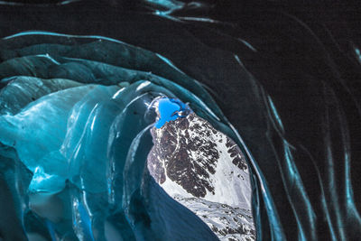 Full frame shot of frozen lake