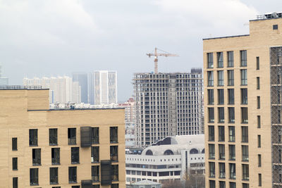 Buildings against sky in city