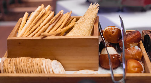 Close-up of sweet food on table