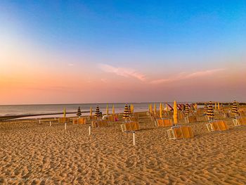 Scenic view of sea against sky during sunset cavallino-treporti italy europe 
