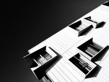 Low angle view of modern building against sky