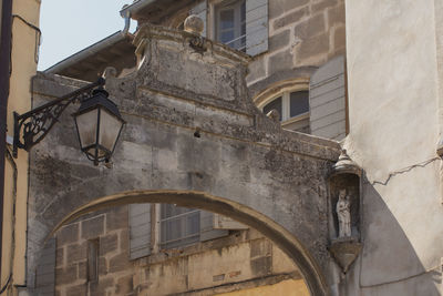 Low angle view of historical building