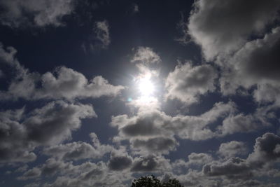 Low angle view of clouds in sky