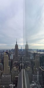 Modern buildings in city against sky