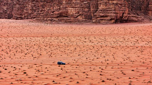 View of desert on sand